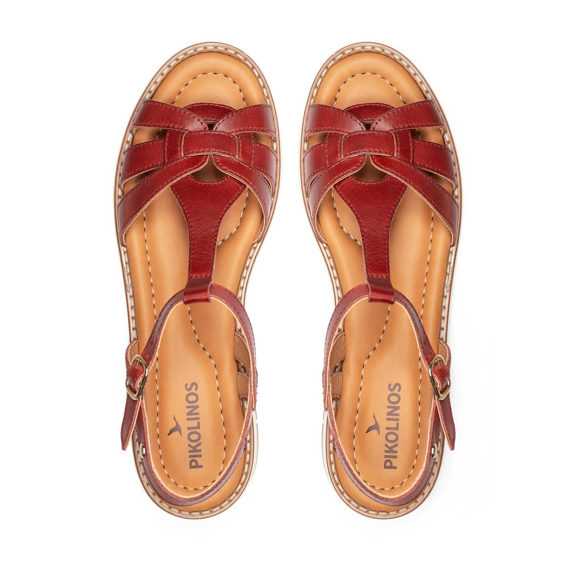 Damensandale 'Roquetas' - rot