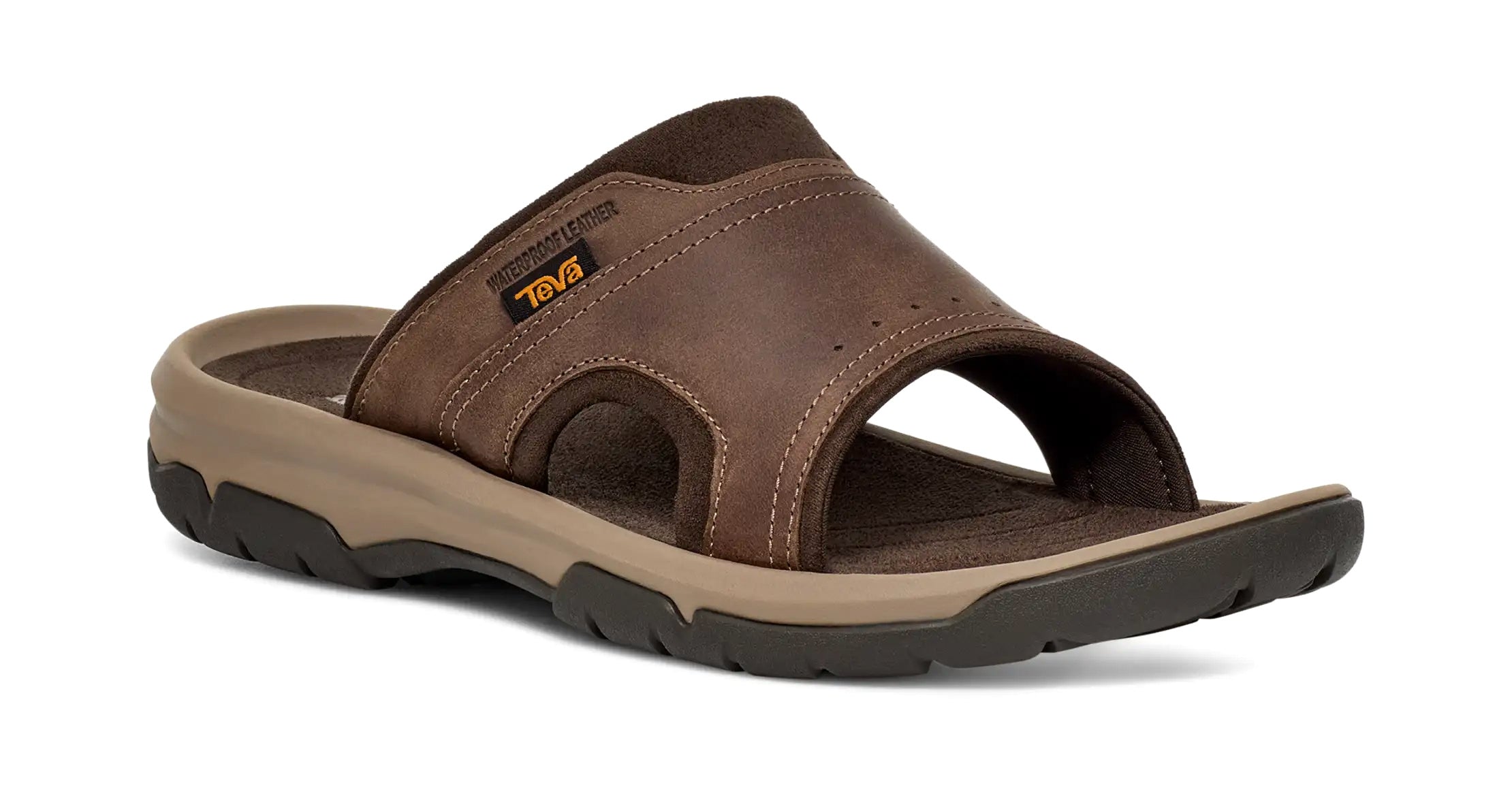 Sandale pour homme 'Langdon Slide' - Marron