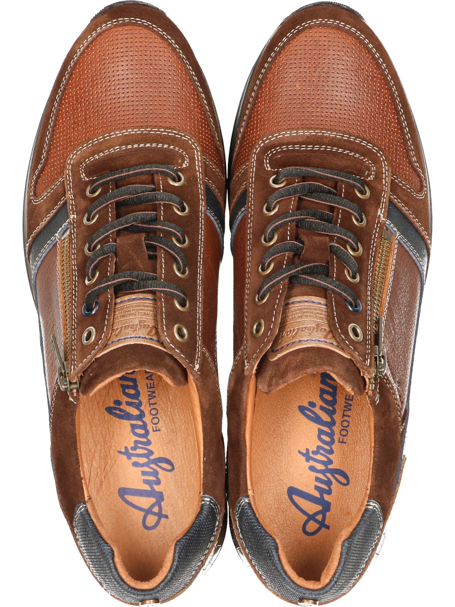 Herren-Schnürsneaker 'Browning' mit breiter Passform (H) – braun