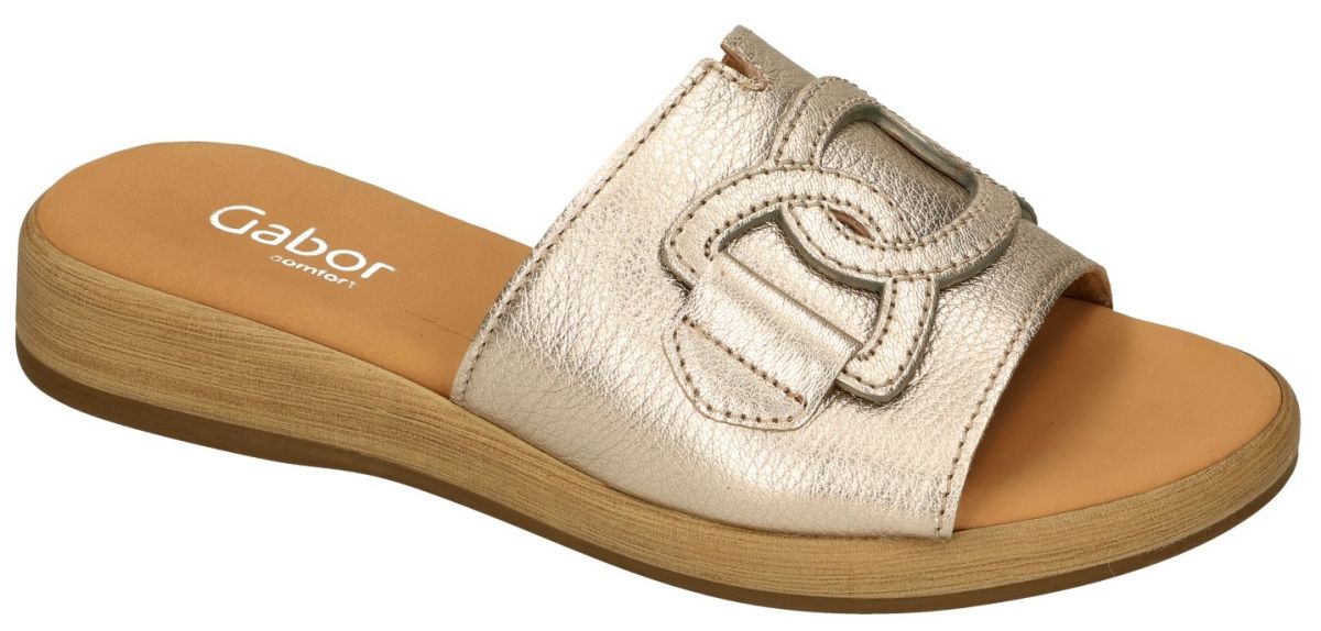 '22.731.62' women's slide sandal  - Gold