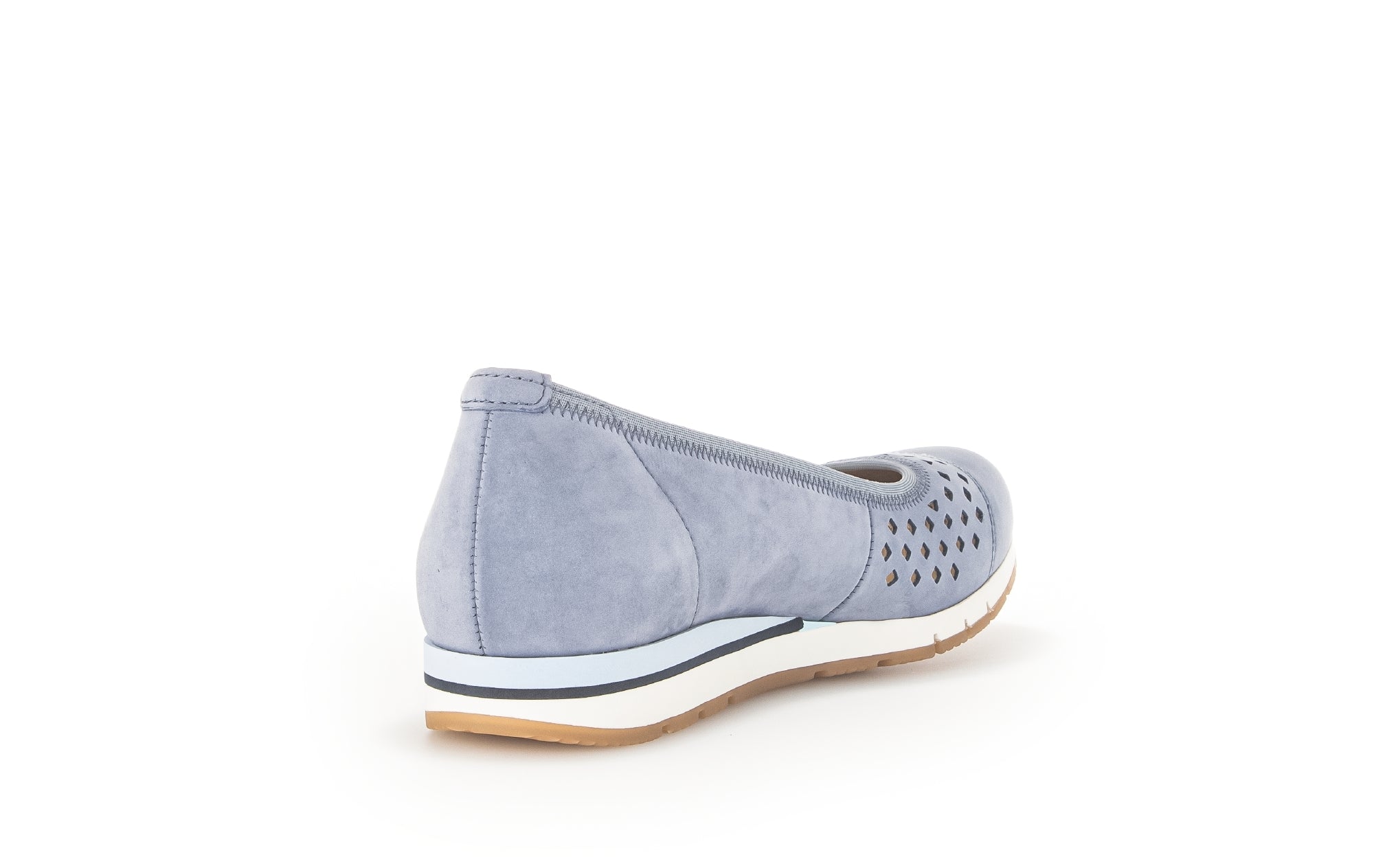 '22.412.26' geperforeerde damesloafer - Blauw - Chaplinshoes'22.412.26' geperforeerde damesloafer - BlauwGabor