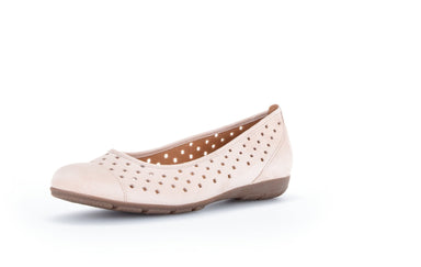 '24.169.11' women's perforated ballerina pump - Pink light - Chaplinshoes'24.169.11' women's perforated ballerina pump - Pink lightGabor