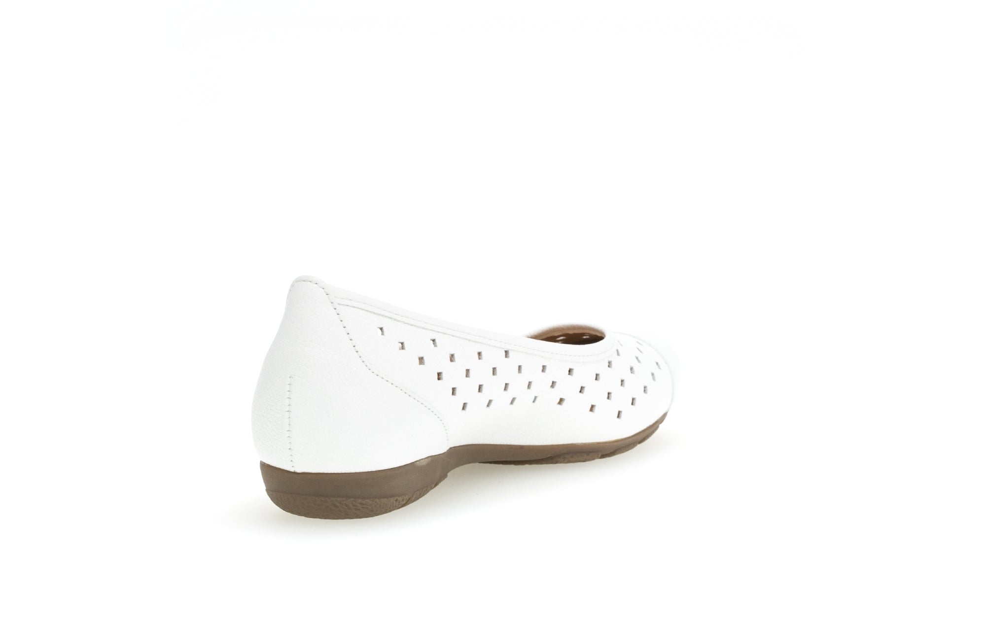 '24.169.21' women's perforated ballerina pump - white - Chaplinshoes'24.169.21' women's perforated ballerina pump - whiteGabor