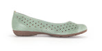 '24.169.33' women's perforated ballerina - Green - Chaplinshoes'24.169.33' women's perforated ballerina - GreenGabor