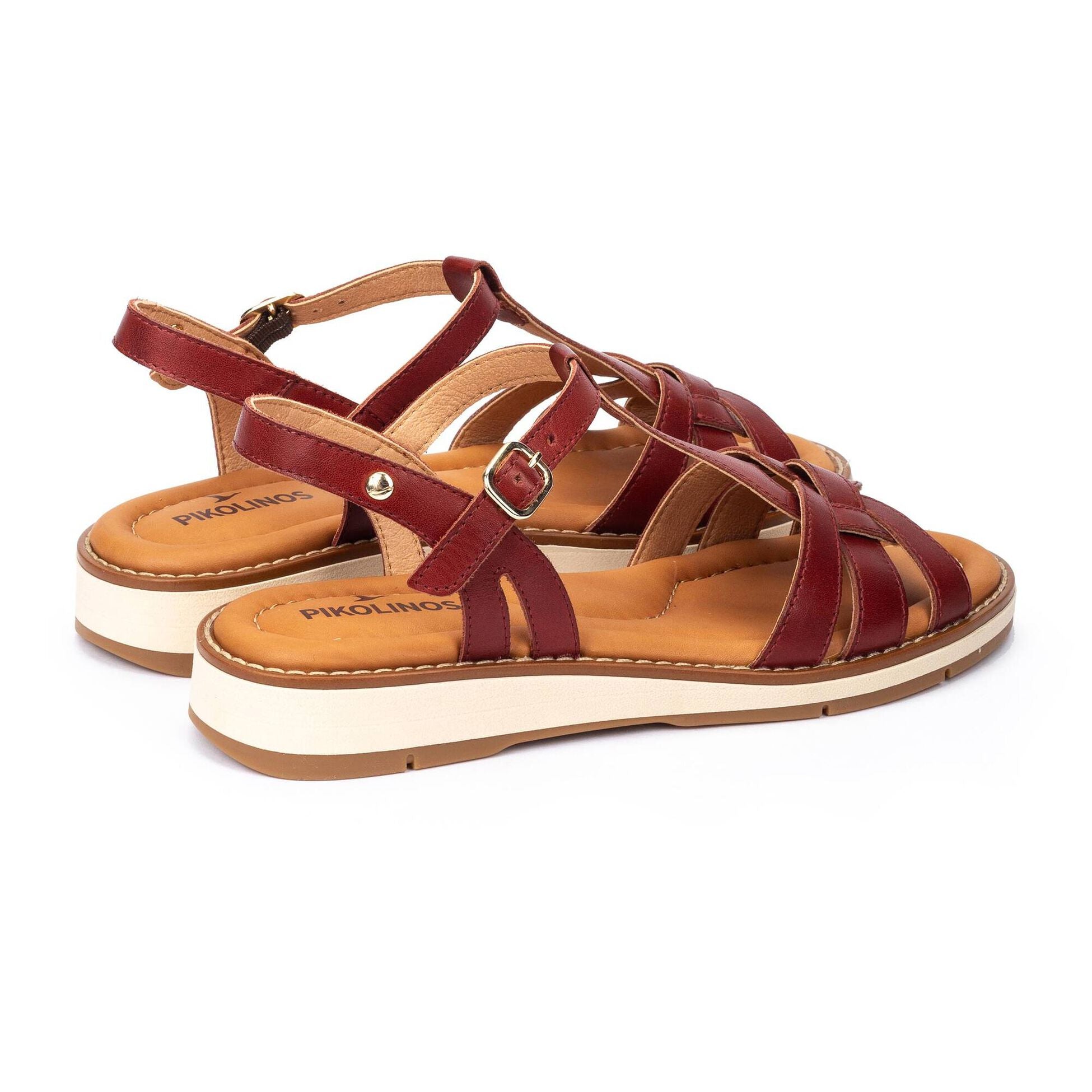 Damensandale 'Roquetas' - rot