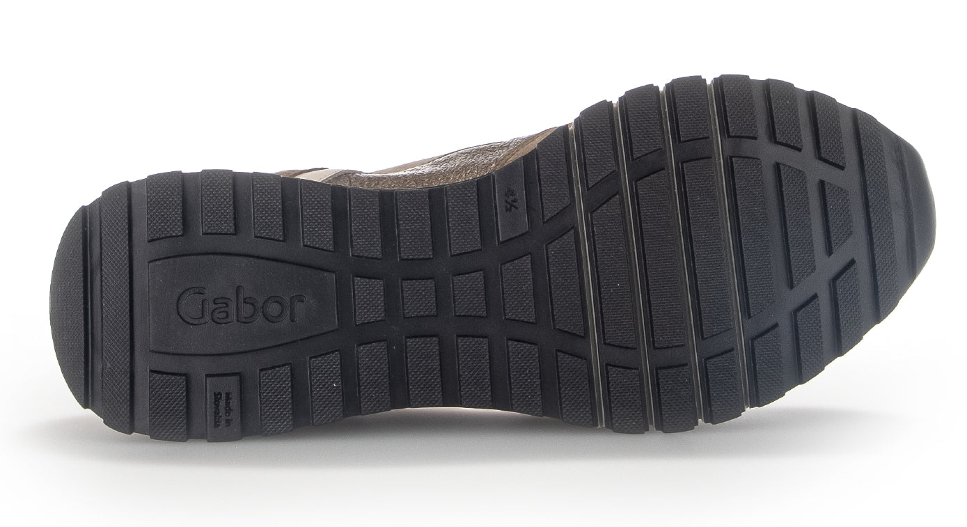 '36.378.55' zapatillas deportivas con cordones para mujer de corte ancho (H) - beige - Chaplinshoes'36.378.55' zapatillas deportivas para mujer de corte ancho (H) con cordones - beigeGabor