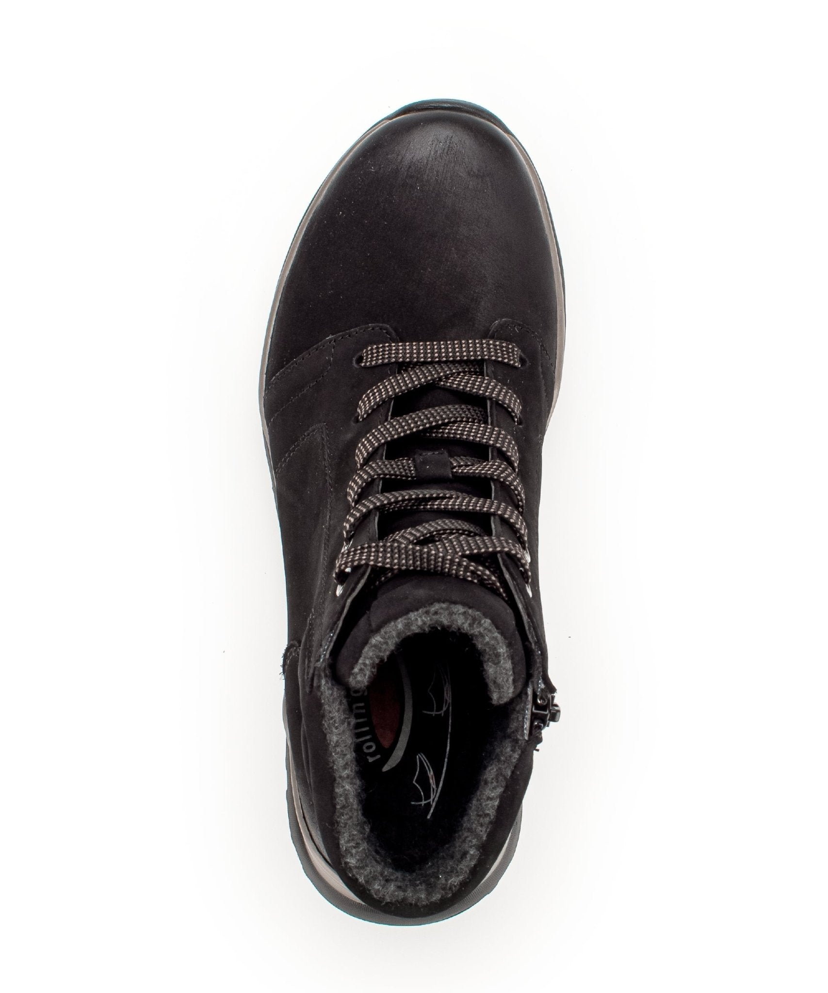 '36.824.47' women's walking rolling lace - zip boot - Black - Chaplinshoes'36.824.47' women's walking rolling lace - zip boot - BlackGabor