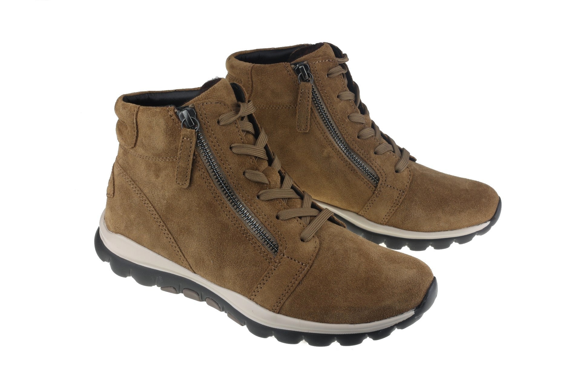 '36.868.35' women's walking rolling lace - zip boot - Beige - Chaplinshoes'36.868.35' women's walking rolling lace - zip boot - BeigeGabor