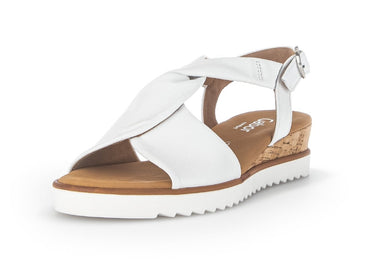 '42.751.50' women's wedge sandal - White - Chaplinshoes'42.751.50' women's wedge sandal - WhiteGabor
