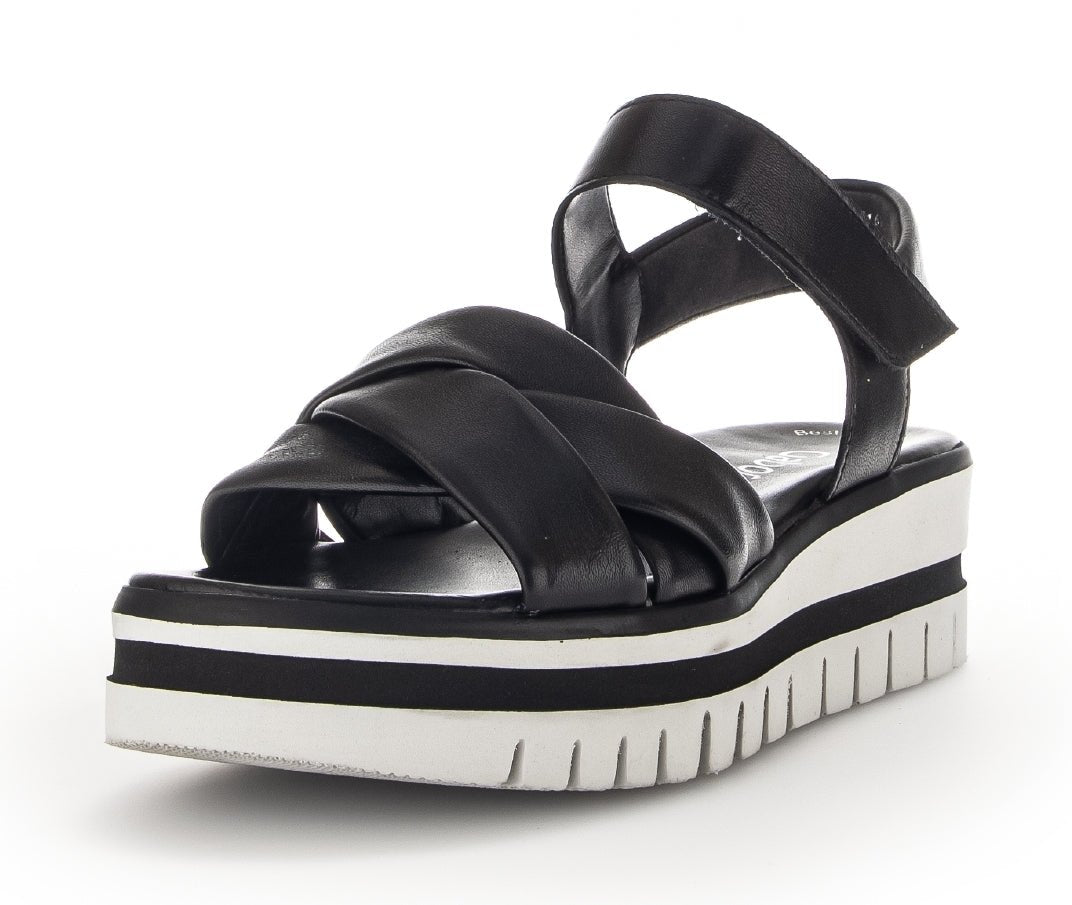 Platformsandaal voor dames '44.622.27' - Zwart - ChaplinshoesPlatformsandaal voor dames '44.622.27' - ZwartGabor