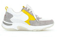 '46.918.40' women's walking rolling sneaker - White yellow mix - Chaplinshoes'46.918.40' women's walking rolling sneaker - White yellow mixGabor