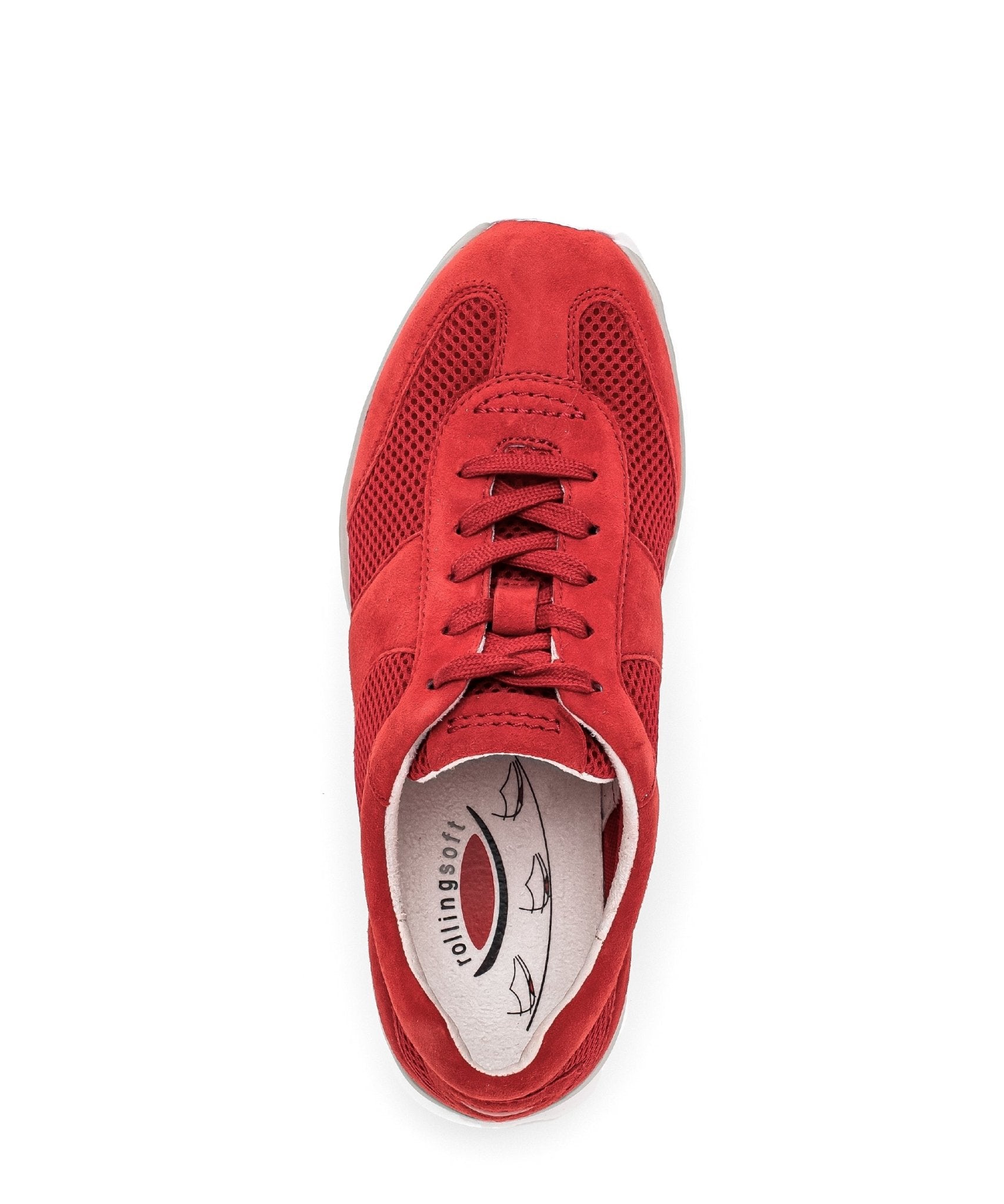 Rollende damessneaker '46.966.68' - Rood - Chaplinshoes'46.966.68' rollende damessneaker - RedGabor