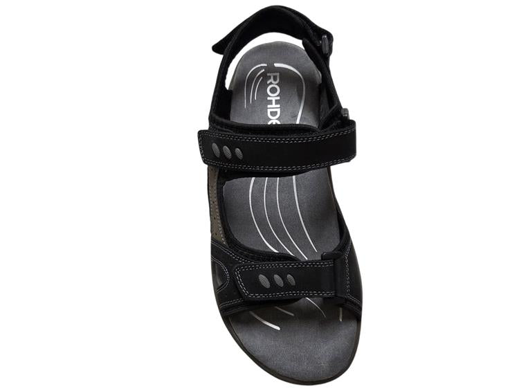 'Rodino' men's strap sandal - black