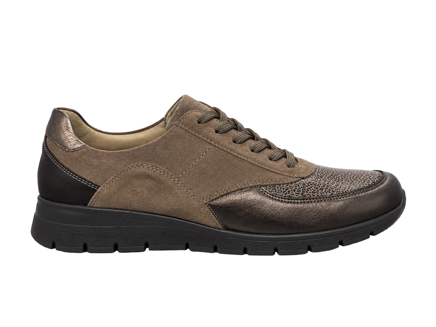 'K-Ramona' damesneakers med meget bred pasform (K) - grå