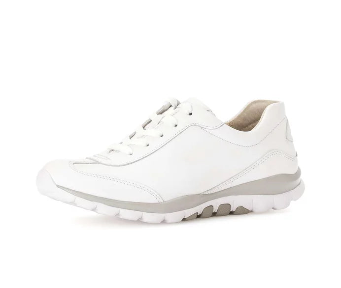 '66.965.50' zapatilla de mujer con cordones y ruedas - Blanco