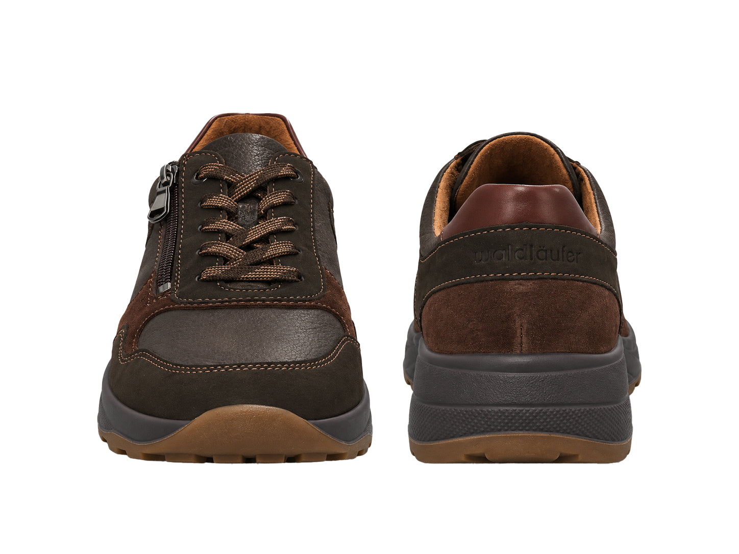 K-John Men's Extra Wide Fit (K) Sneakers - Brown