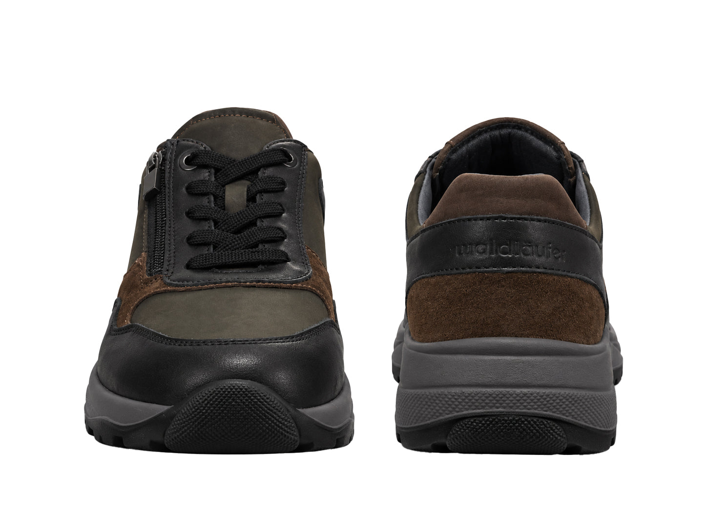 Baskets à lacets pour hommes 'K-John' coupe très large (K) - Marron