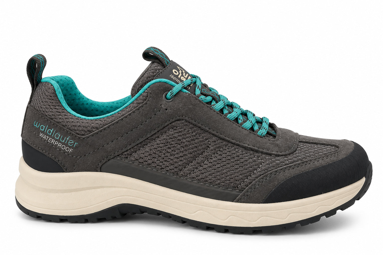 H-Freya Women's Wide Fit (H) Walking Sneakers - Grey