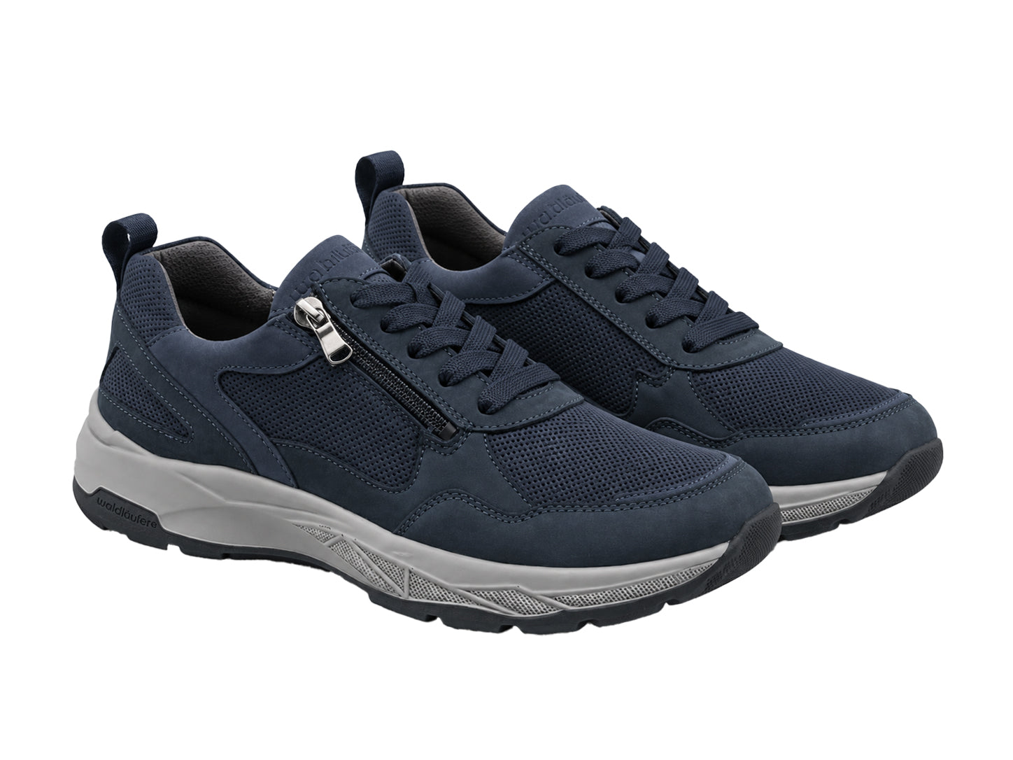 'H-Tom' herre sneaker med bred pasform (H) - blå