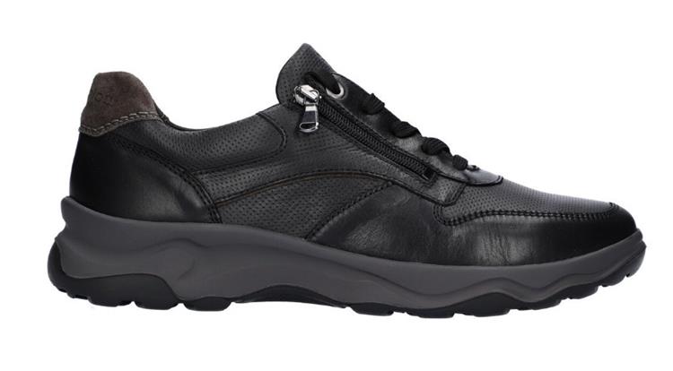 'H-Max' herre sneaker med bred pasform (H) - Sort