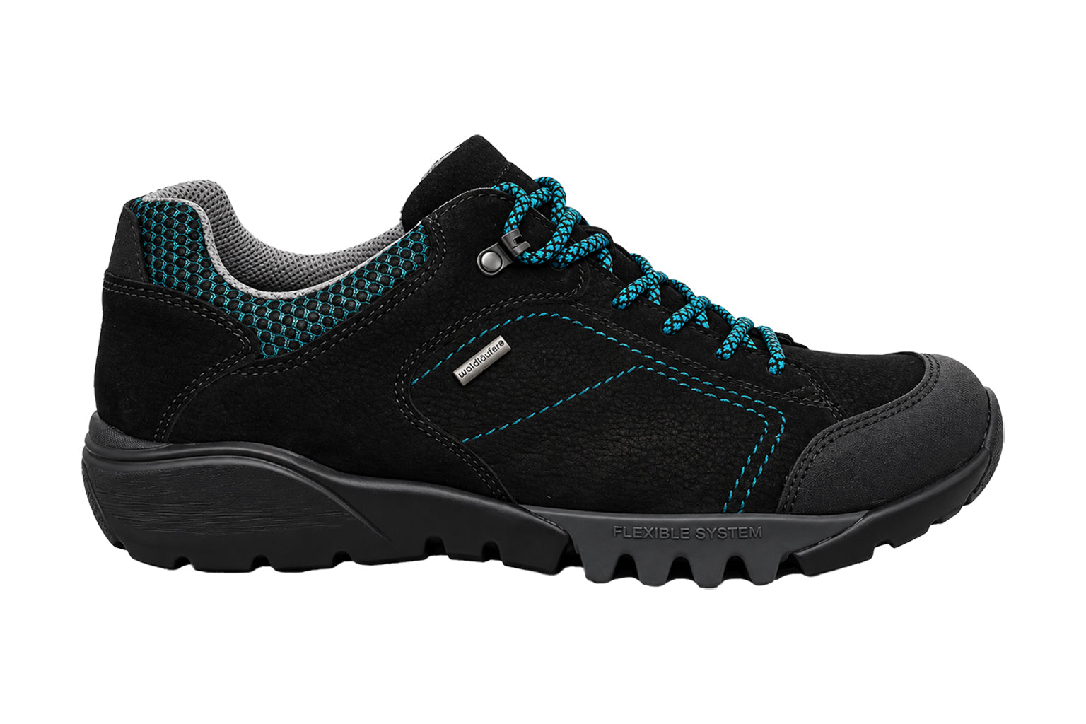 'H-Fritz' Zapatos con cordones impermeables de corte ancho (H) para hombre - negro