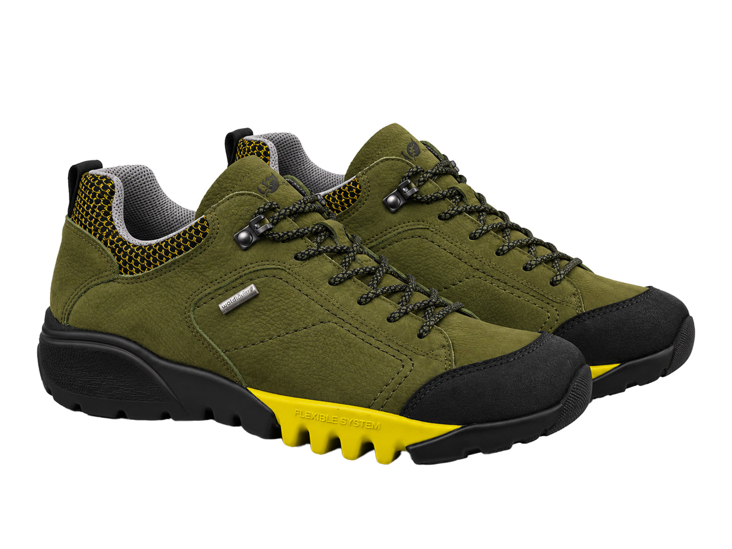 Sapatos masculinos 'H-Fritz' de ajuste largo (H) impermeáveis com cordões - Verde