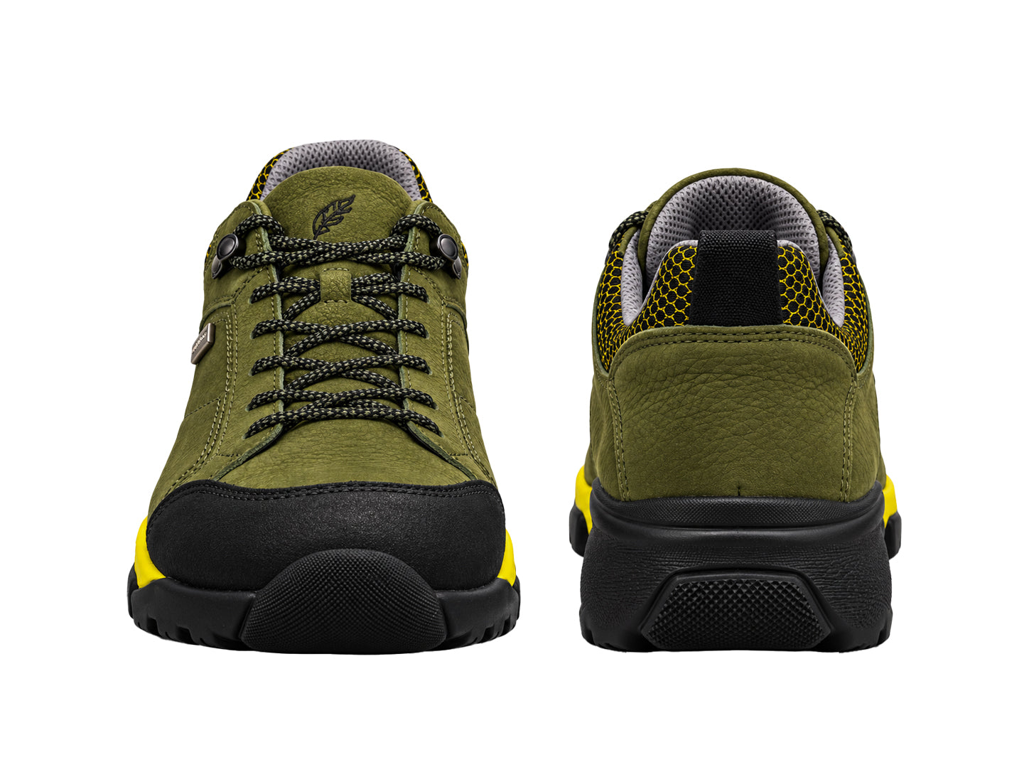 Sapatos masculinos 'H-Fritz' de ajuste largo (H) impermeáveis com cordões - Verde
