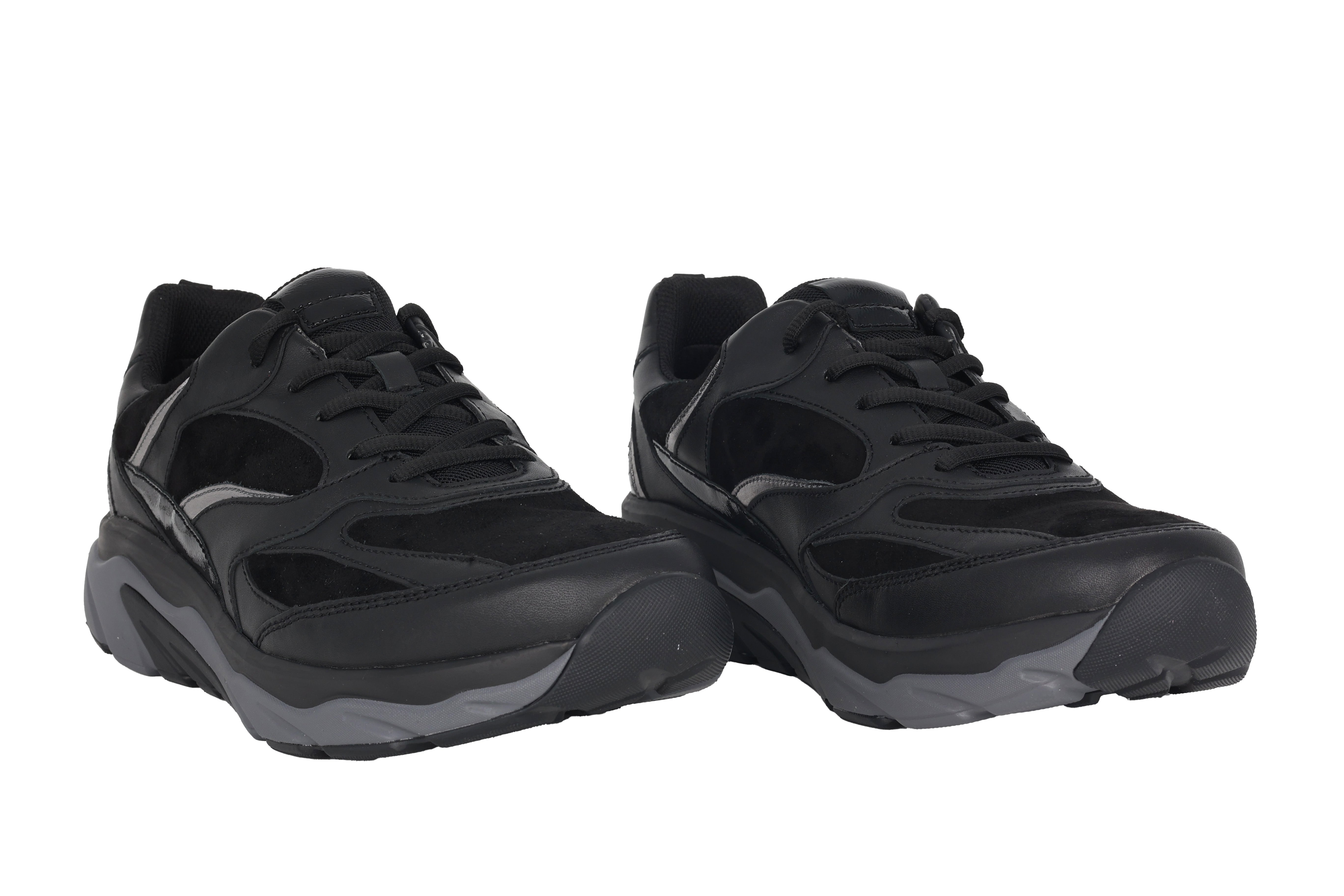 '76.936.47' chaussure de marche à lacets à roulettes pour femme - noir