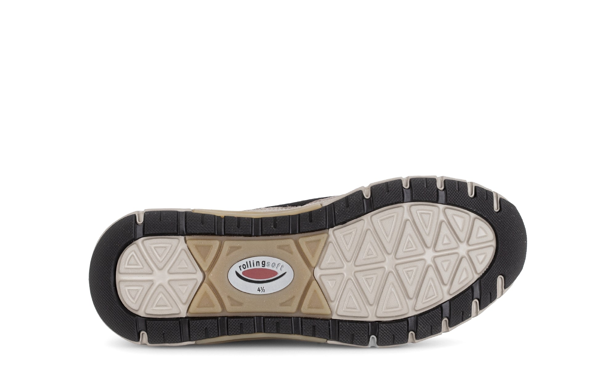 Damen-Rollschuh-Sneaker „76.986.22“ – Schwarz-Gold-Weiß-Mix