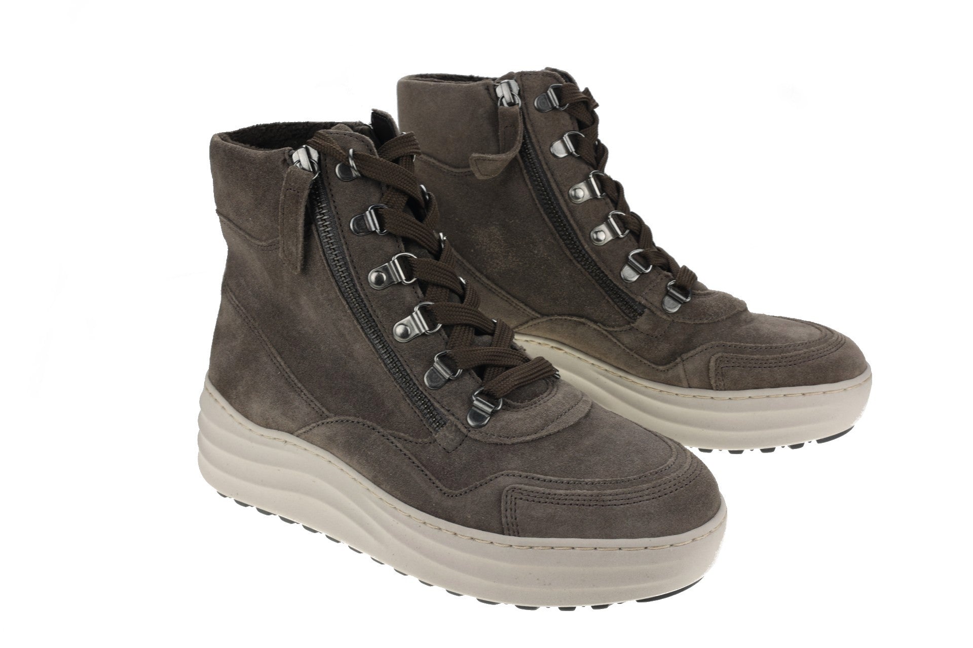 '76.568.30' women's warmlined lace - zip boot - Brown - Chaplinshoes'76.568.30' women's warmlined lace - zip boot - BrownGabor