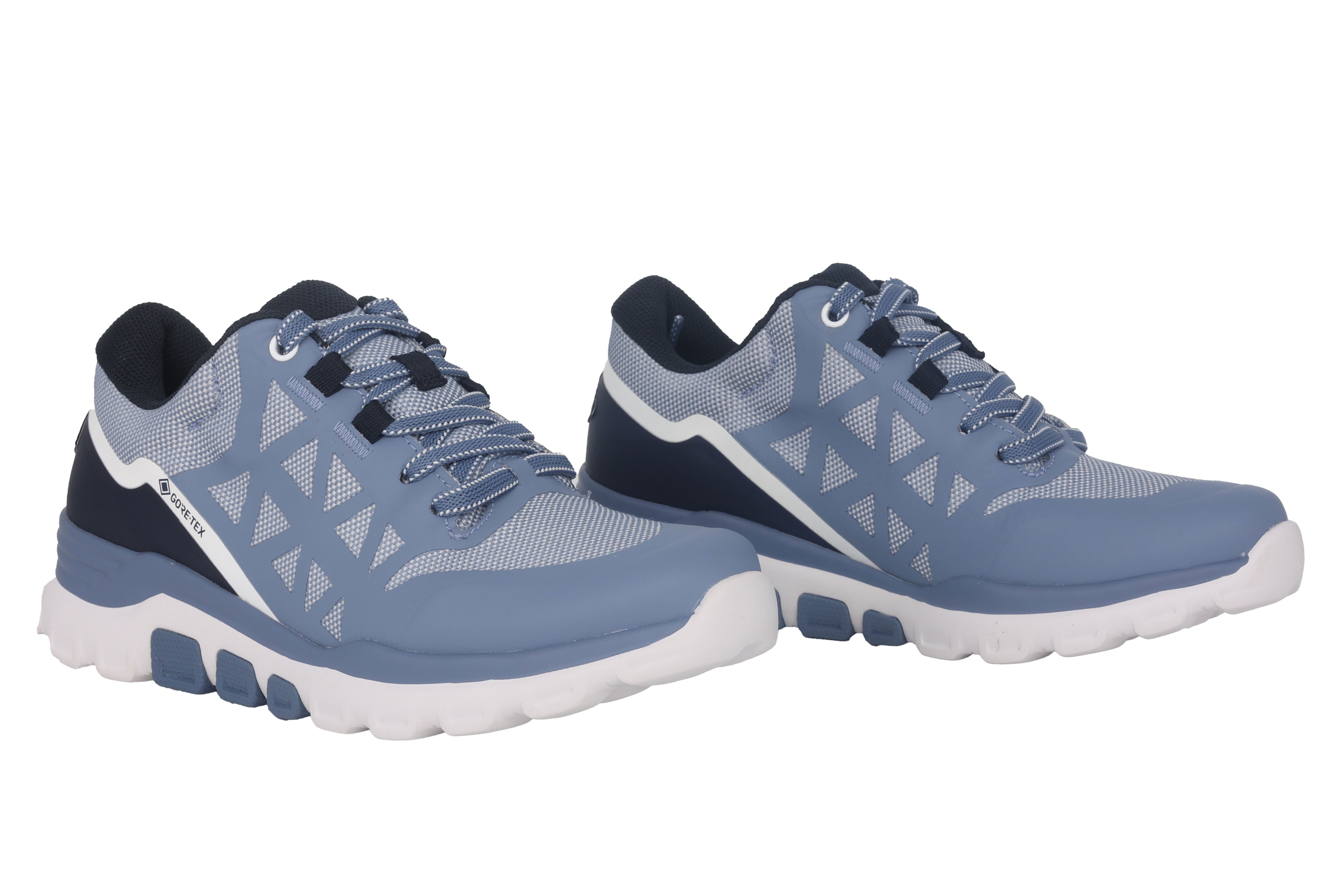 '86.989.26'  women's waterproof walking rolling lace-up shoe - Blue