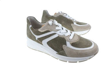 '86.585.34' zapatilla deportiva de corte ancho (H) para mujer - verde - Chaplinshoes'86.585.34' zapatilla ancha (H) para mujer - verdeGabor