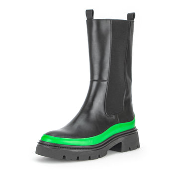 '91.834.33' women's medium long boot - Black green - Chaplinshoes'91.834.33' women's medium long boot - Black greenGabor