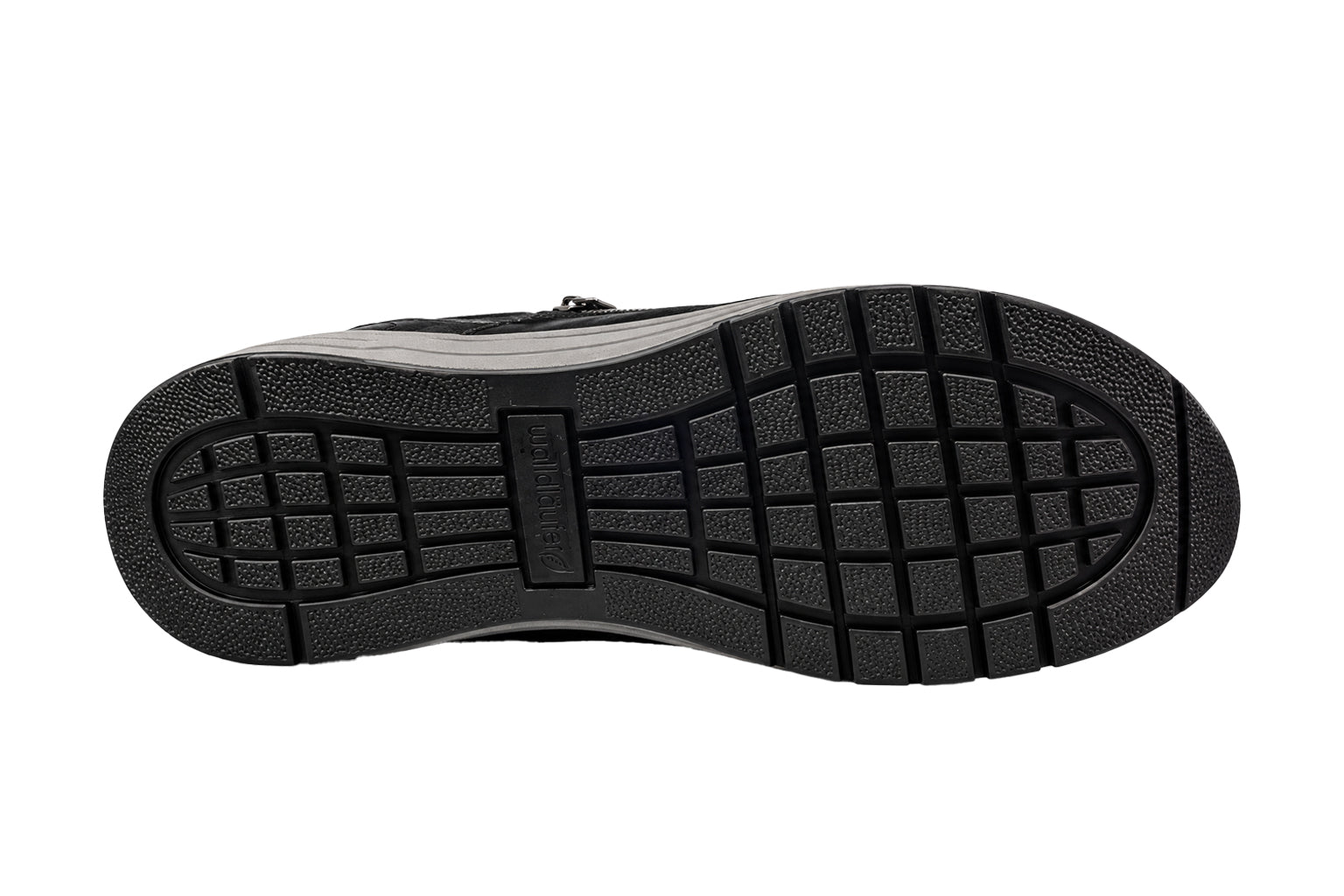 'H-April' dam sneaker med bred passform (H) - svart