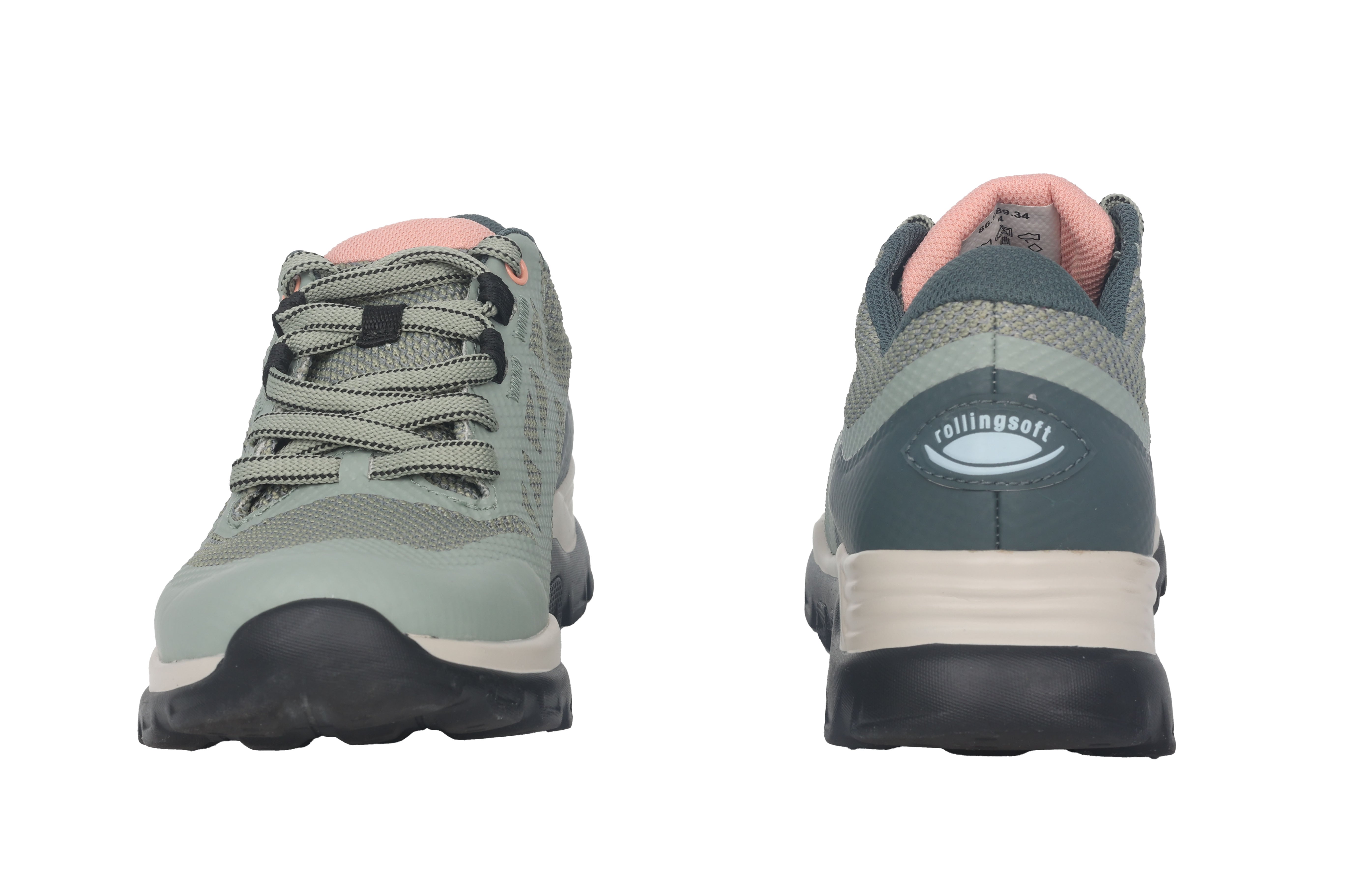 '96.989.34' zapatilla con ruedas para caminar impermeable para mujer - Verde