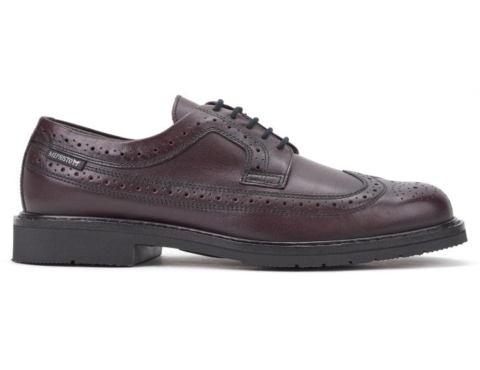 Chaussure à lacets Goodyear faite à la main pour hommes 'Matthew' - Rouge