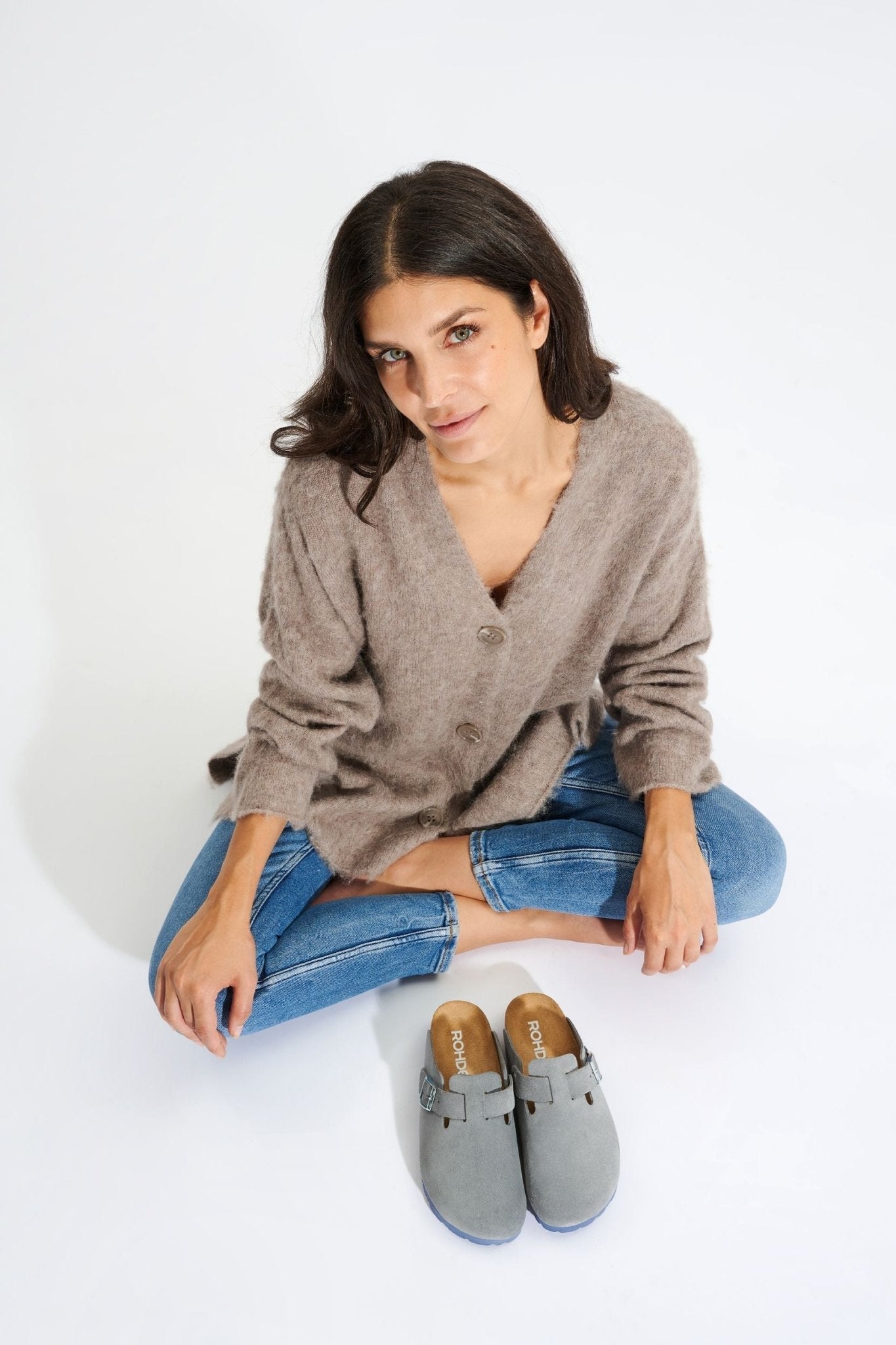 Dames binnenhuis 'Alba' slipper - Grijs - ChaplinshoesDames binnenhuis 'Alba' slipper -GrijzeRohde