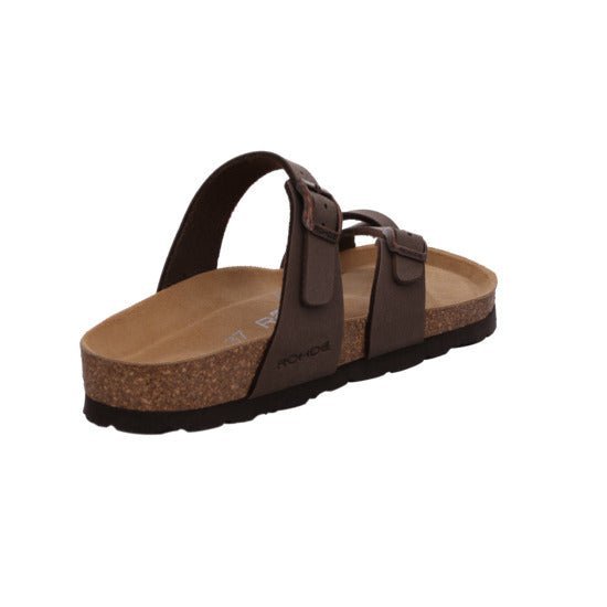 'Alba' women's toe slide sandal - brown - Chaplinshoes'Alba' women's toe slide sandal - brownRohde