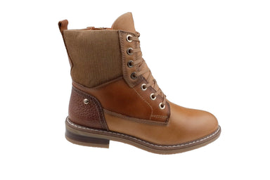 Stivaletto da donna in pizzo - zip 'Aldaya' - Marrone mandorla - ChaplinshoesStivaletto con cerniera in pizzo da donna 'Aldaya' - Marrone mandorlaPikolinos