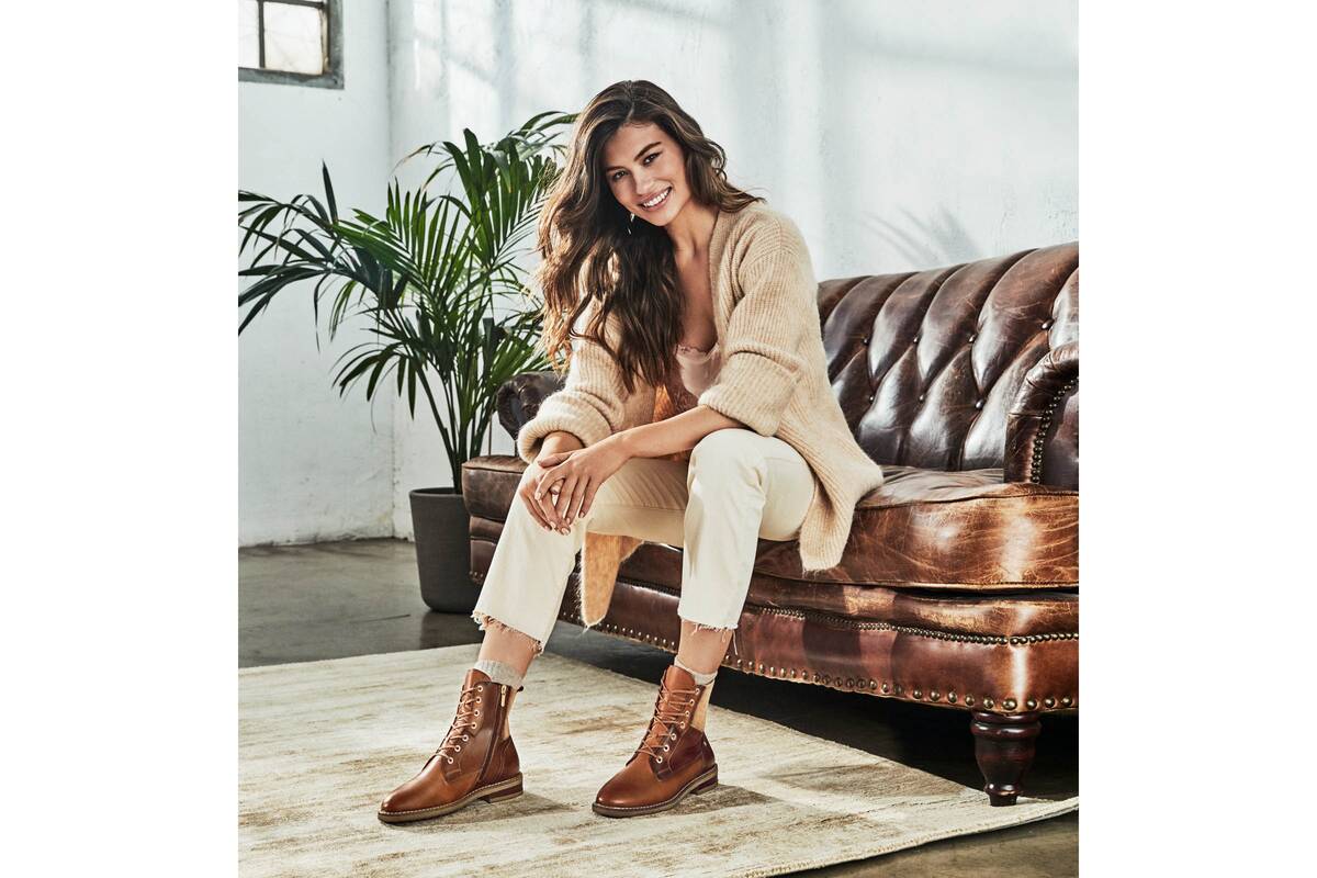 'Aldaya' women's lace - zip boots - Brown brandy - Chaplinshoes'Aldaya' women's lace - zip boots - Brown brandyPikolinos