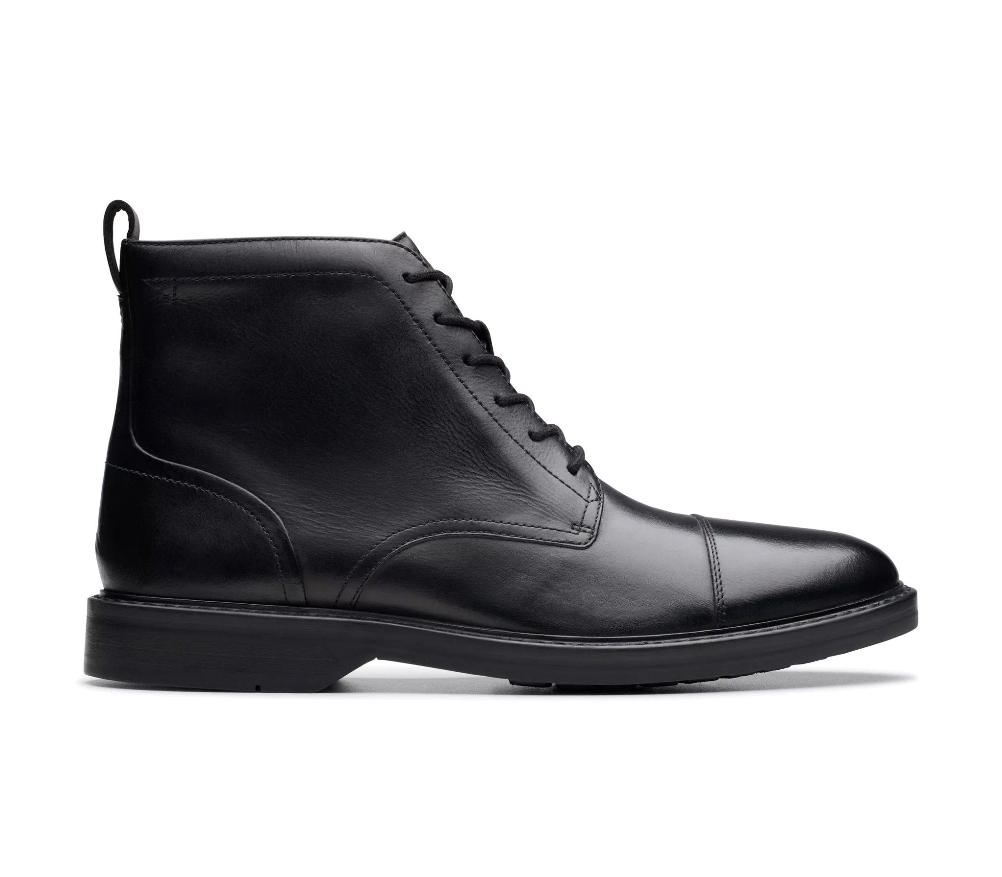 'Aldwin Cap' men's lace - zip boot - black - Chaplinshoes'Aldwin Cap' men's lace - zip boot - blackClarks