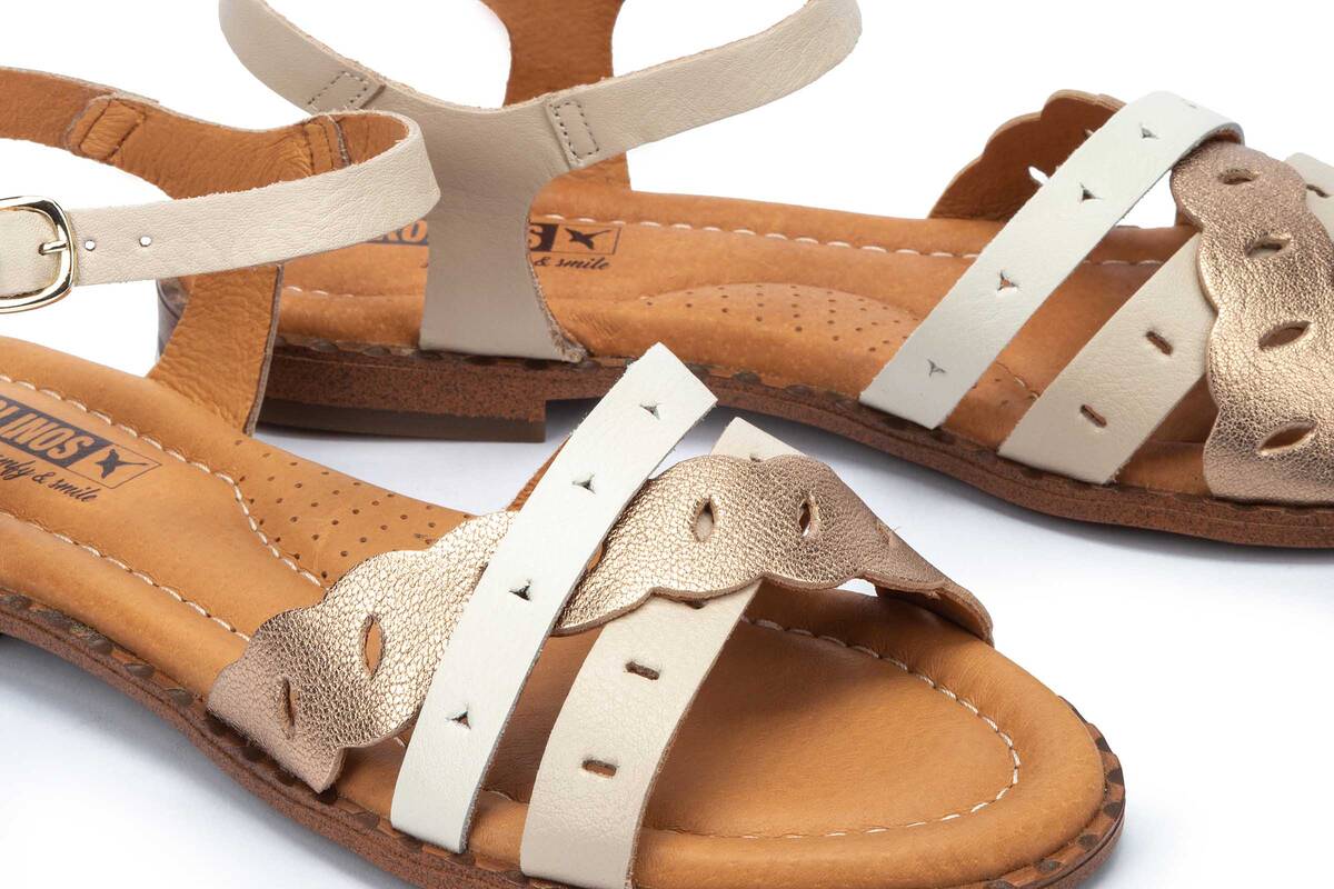 Algar W0X - 0999C2 damessandaal - Wit mix - ChaplinshoesAlgar W0X - 0999C2 damessandaal - Wit mixPikolinos