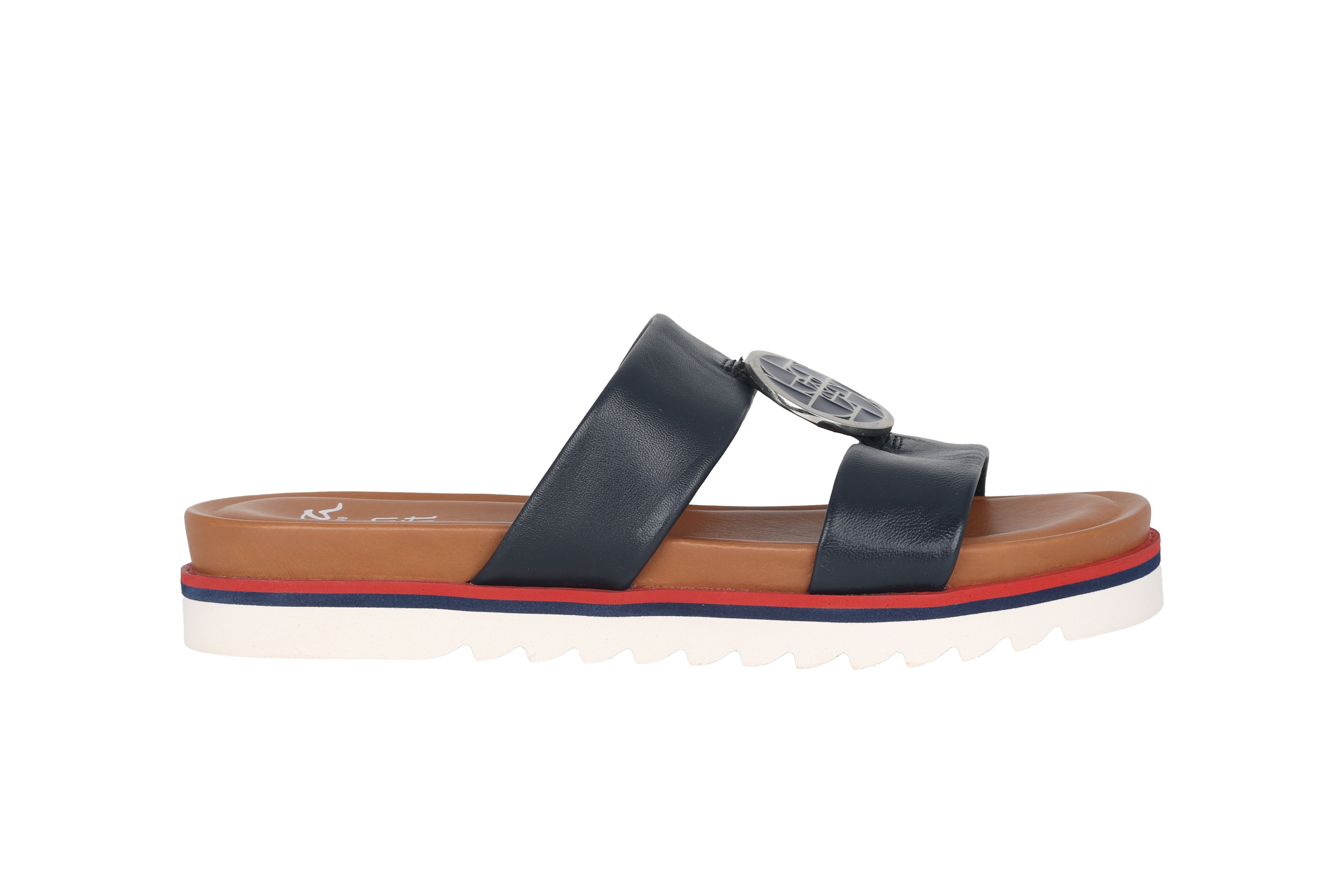 Damen-Slipper-Sandale '12-28050-02' – Blau