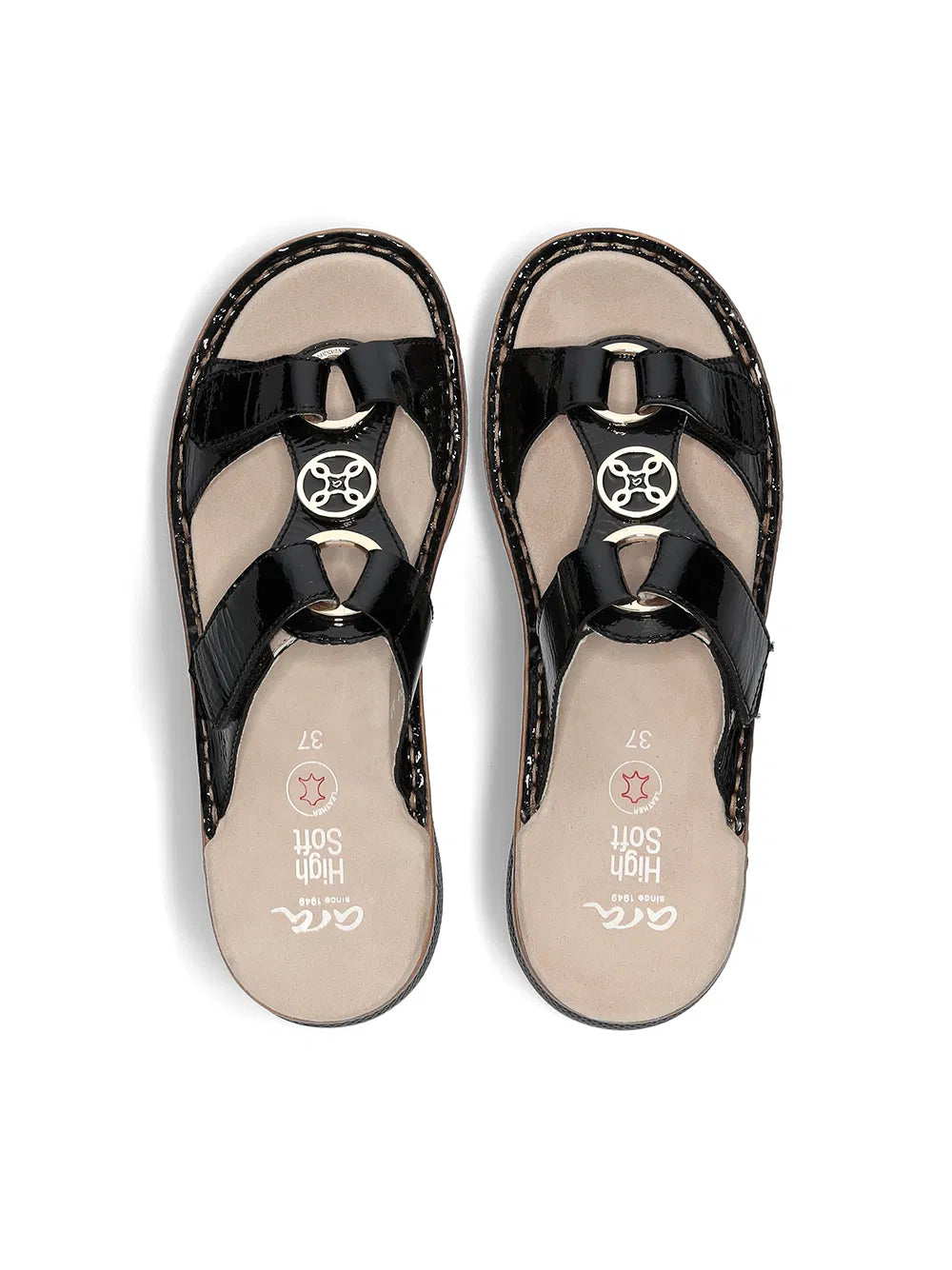 Sandalia tipo zueco para mujer 'Hawaii' - negro