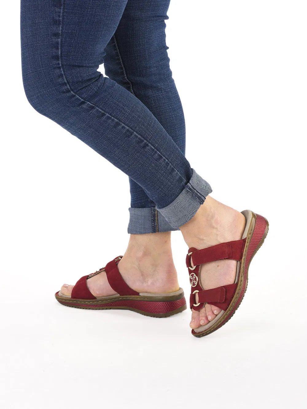 Damen-Slide-Sandale „Hawaii“ – rot