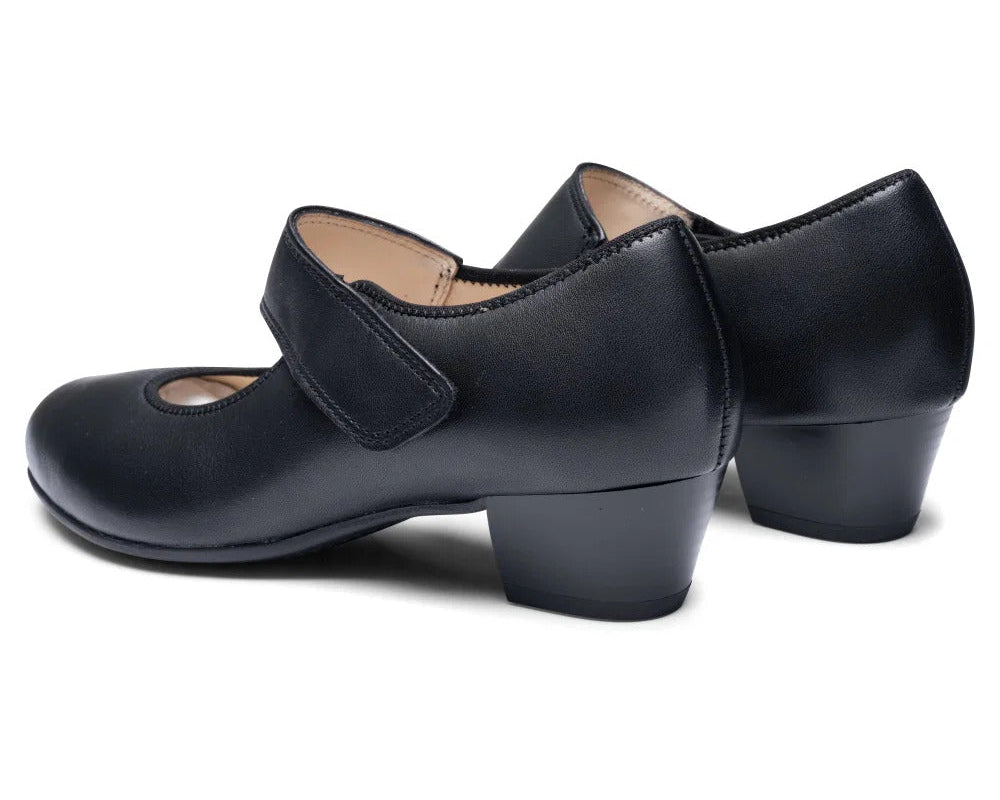 'Catania' women's block heel pump - black