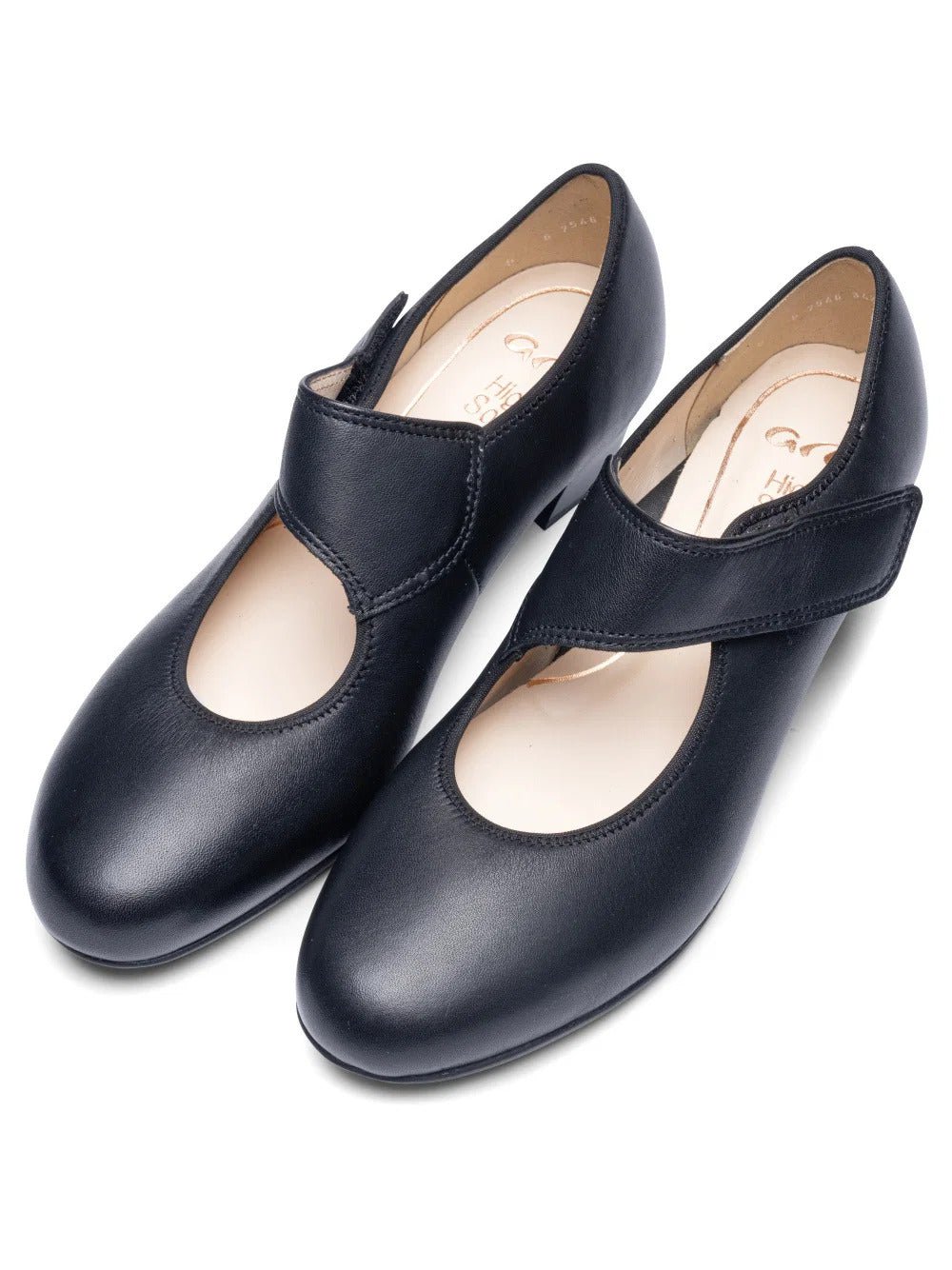 'Catania' women's block heel pump - black