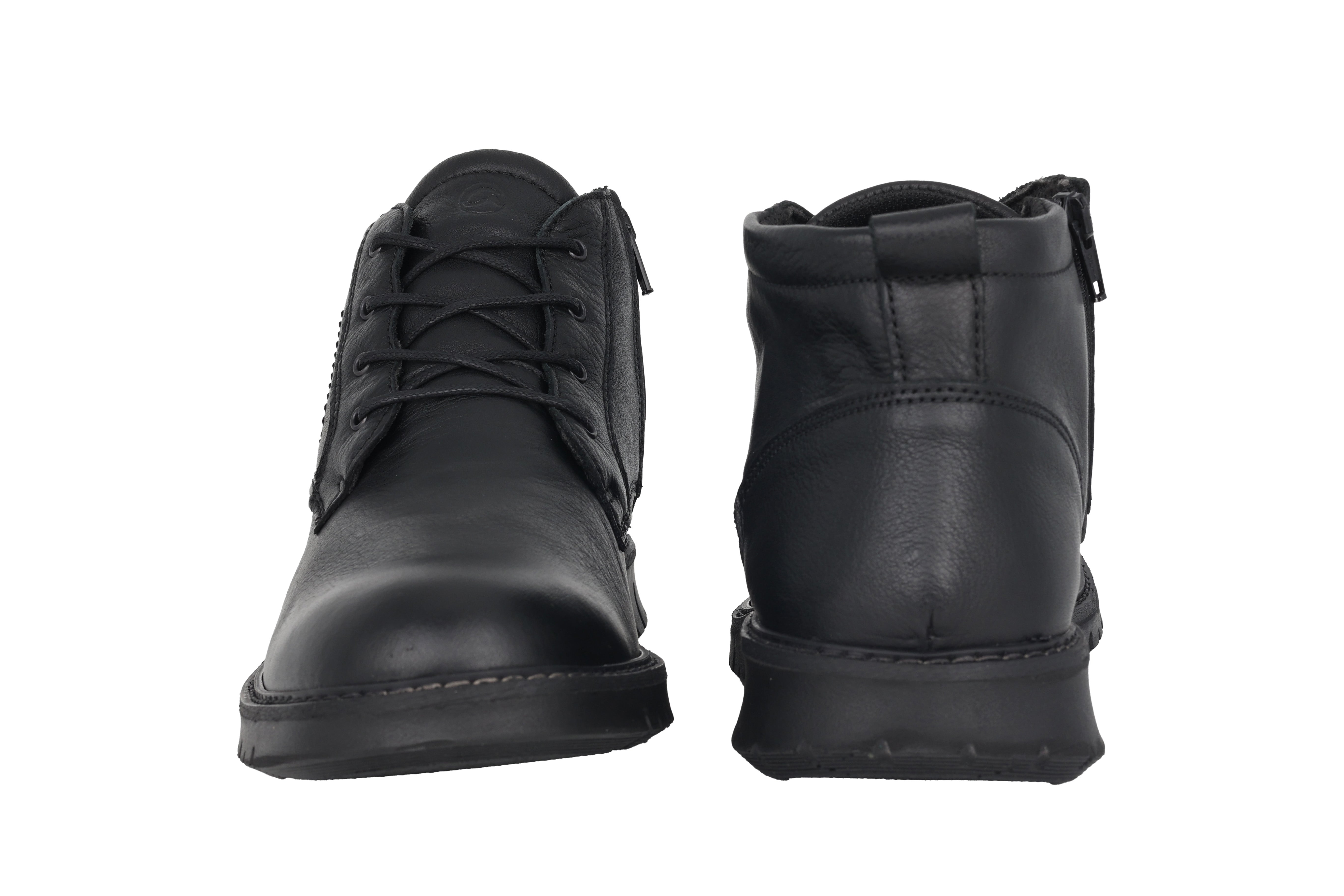 Warmgevoerde herenveterlaars 'Leandro' - Zwart