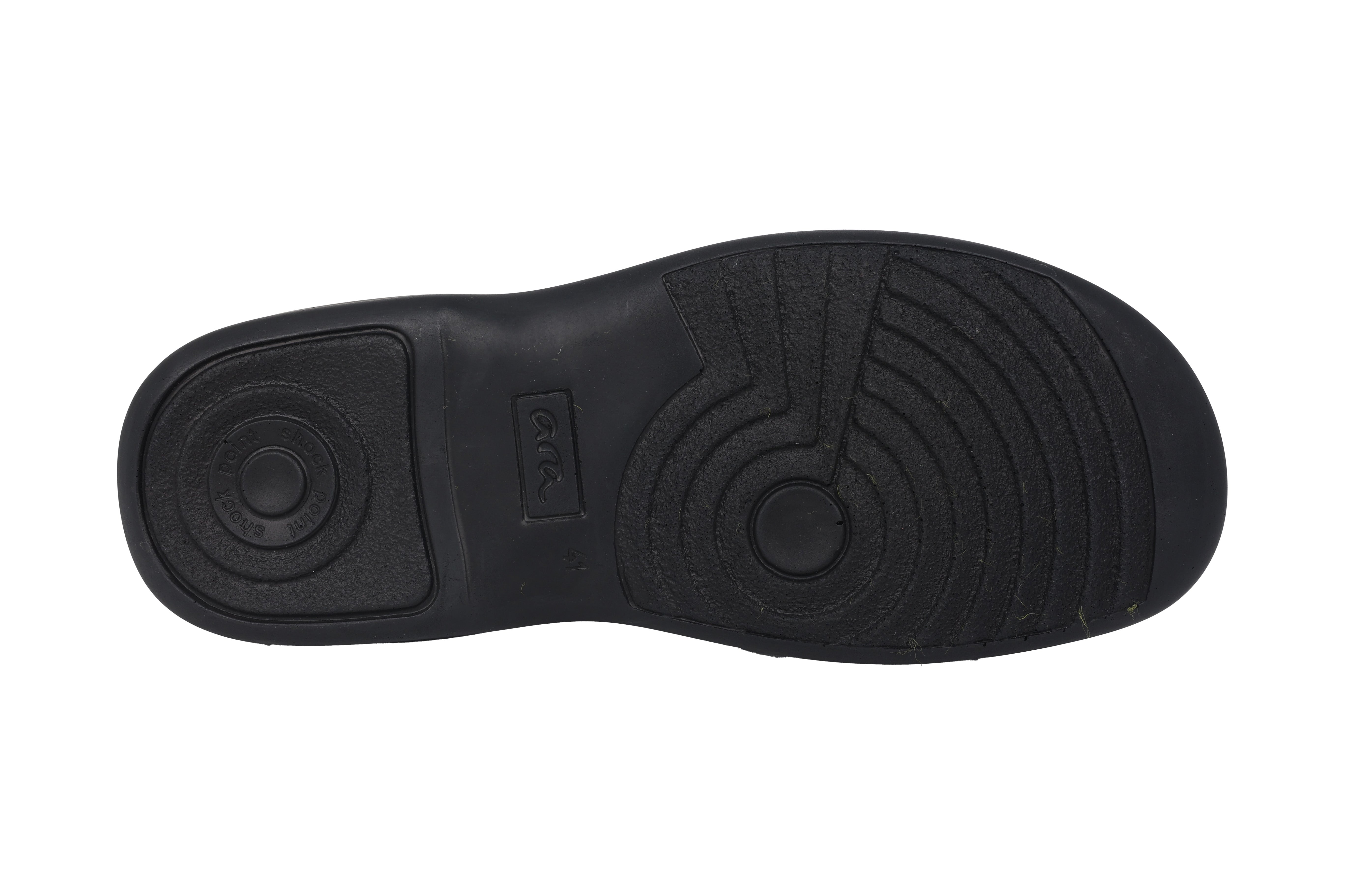 Herrenschuh „Ben“ mit sehr breitem (K) Riemen – Schwarz