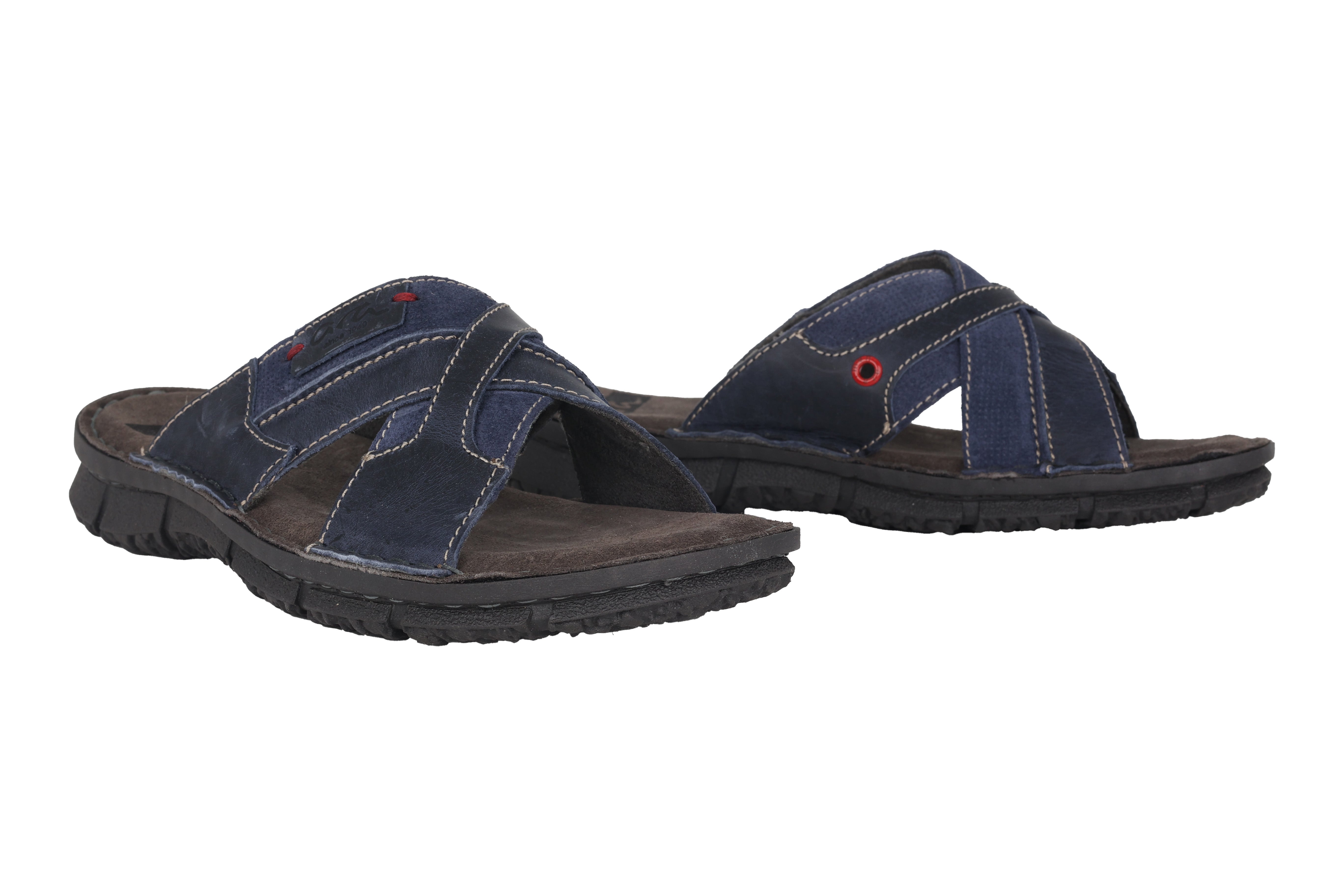 'FABIUS' men's slide sandal - blue